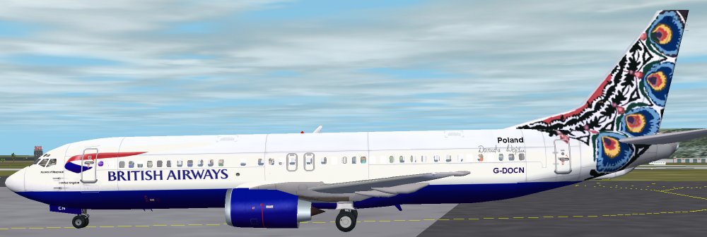 A Text-O-Matic Template For British Airways World Tails Livery (Poland - Flowers Of Mazows — 1