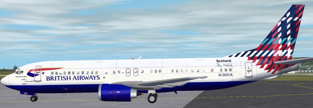 A Text-O-Matic Template For British Airways World Tails Livery (Scotland - Mountain Of The — 1