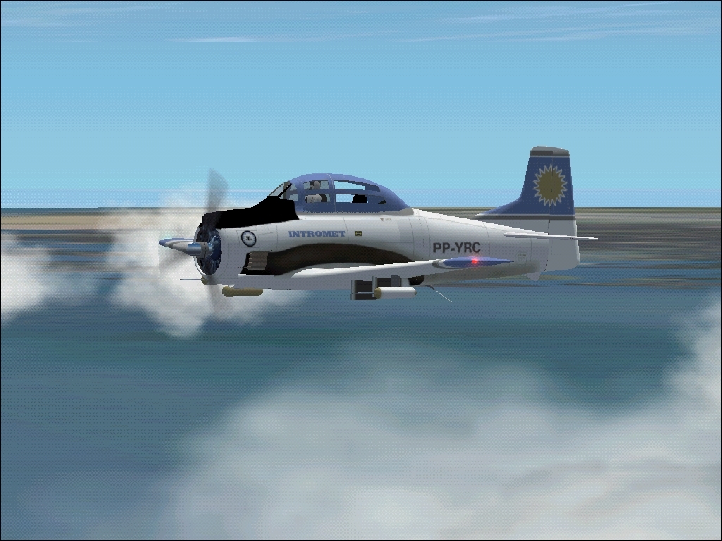 Fs2002 North American T-28C Intromet A Powerful Machine Used To Do Metereological Research — 1