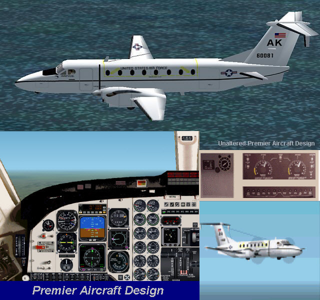 Fs2002 Pro Beechcraft C12J United States Air Force Ser Nr