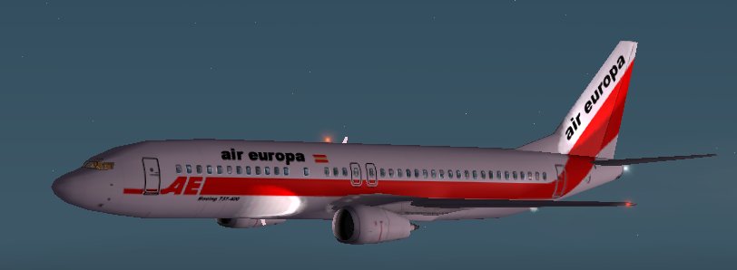 A Textures Repaint Of The Fs2002 Boeing 737-400 In Air Europa Livery — 1