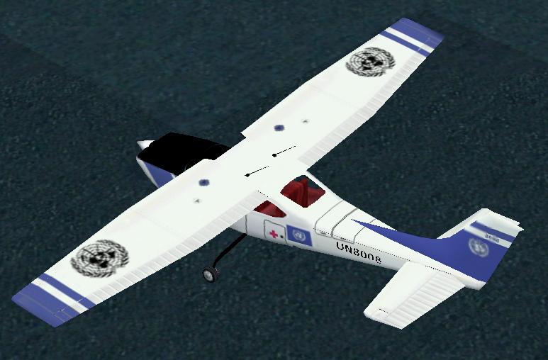 Fs2002 C182Rg United Nations Aircraft A Repaint Of The Stock C182Rg Into United Nations Co — 1