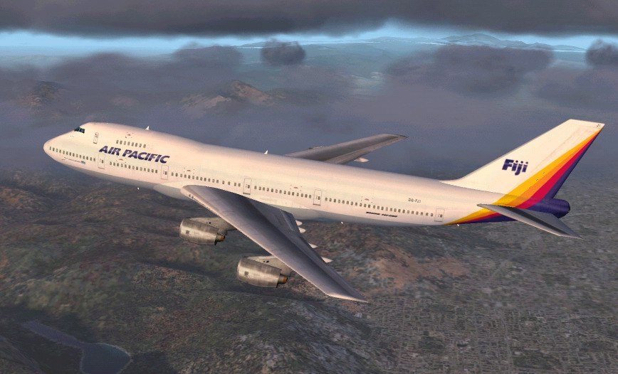 Fs2002 Project Opensky Boeing 747-200 Air Pacific (New Colour) Dq-Fji Vanua Levu (Ex Vh-Eb — 1