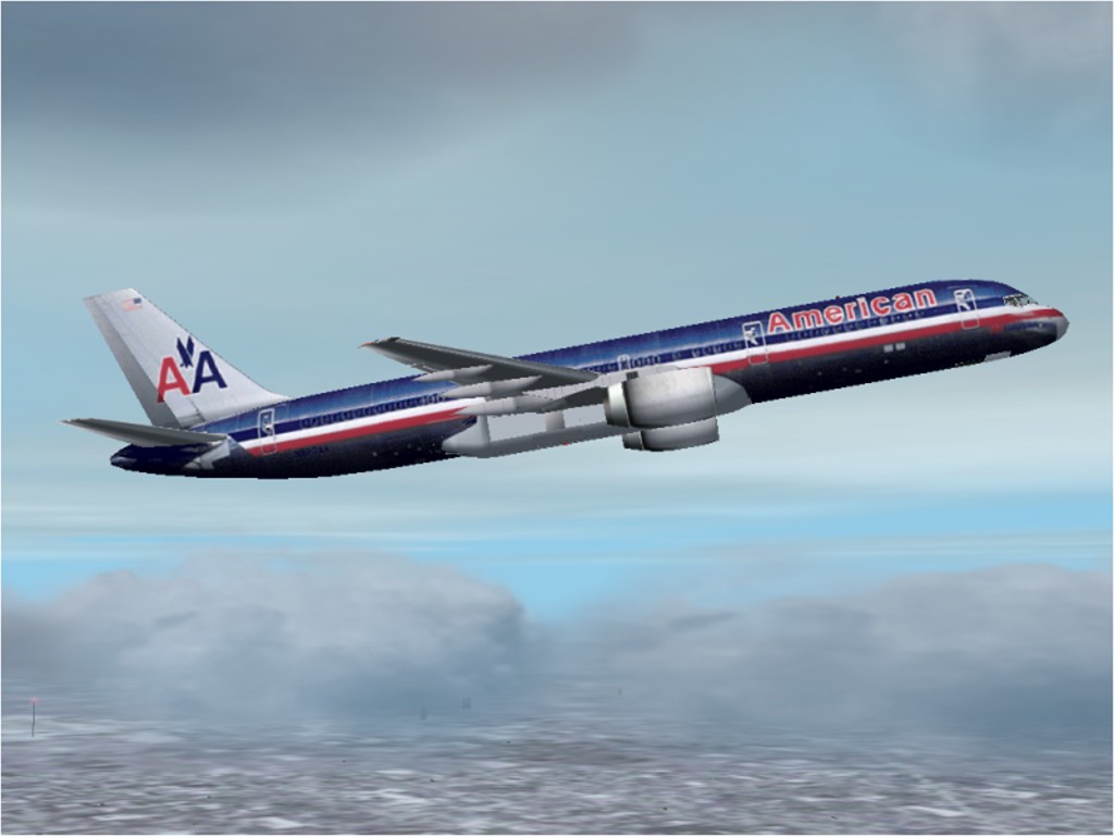 Fs2002 American Airlines 757-200 V1.0Beta , 100% Photorealistic Textures Correct Atc Assig — 1