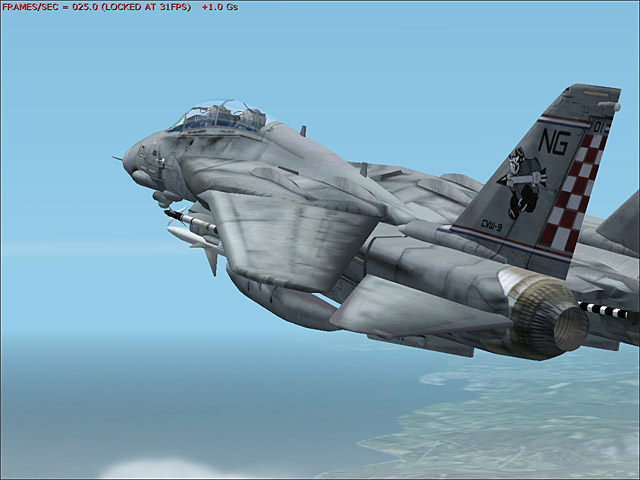 Fs2002 Aircraft - Grumman F-14A Tomcat Fighting Checkmates High-Vis Grumman F-14A Tomcat B — 1