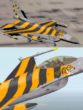 Fs2002 F-16 Tigermeet Original Aircaft Designer : Giuseppe Chiacchietta (Bepino) New Paint — 1