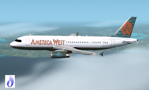 Fs2002 Aircraft America West Airlines Airbus A320-231 America West Airlines Airbus A320-23 — 1