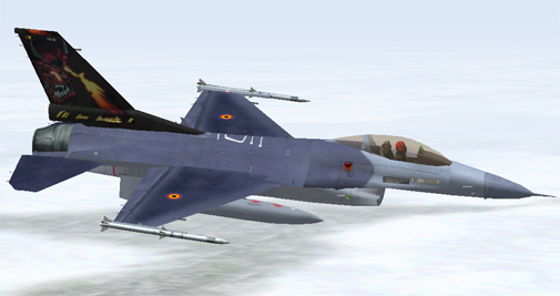Fs2000 Aircraft - Baf F-16A 50 Years 23 Sqn This F-16 Was Painted To Celebrate 50 Years 23 — 1