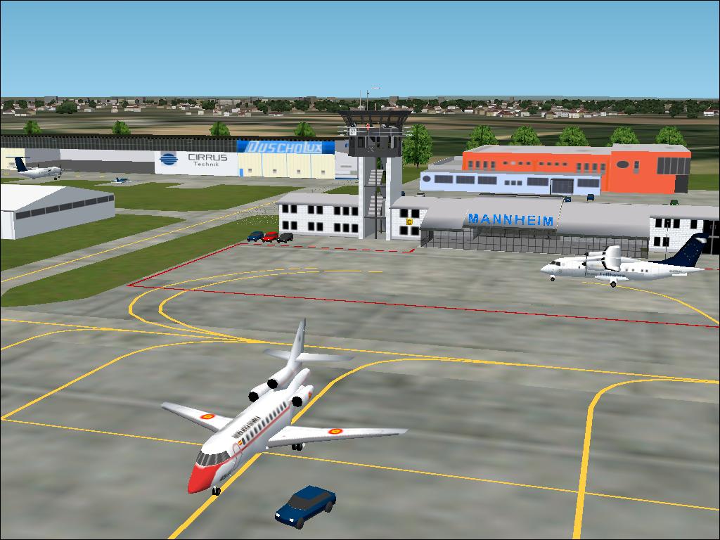 Fs2002 Edfm2K2 - Mannheim City Version 1.0 High Detailed Scenery Of The Airport Mannheim ( — 1