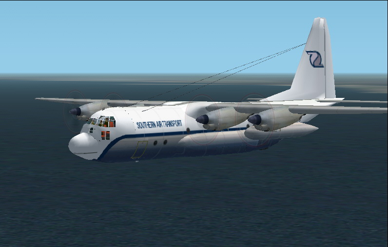 Fs2000/2002 Lockheed L-100 Hercules Southern Air Transport Miami-Based Southern Air Transp — 1