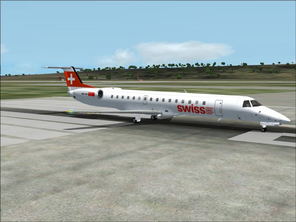 Fs2002 Embraer Erj-145 Swiss Air Lines Swiss Air Lines Is A New Compagny Which Will Replac — 1