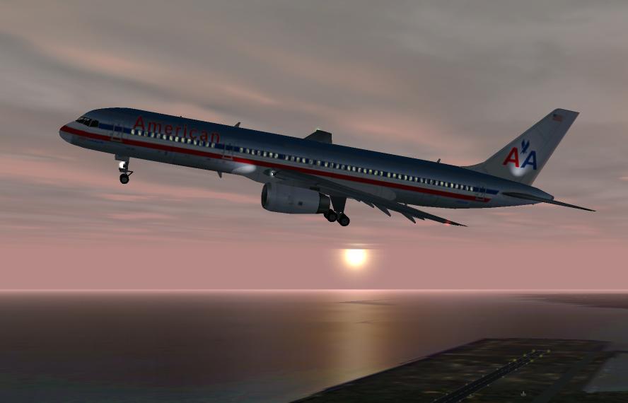 Fs2002 757-200 Euroflight American Airlines High Quality High Resolution Textures With Alu — 1