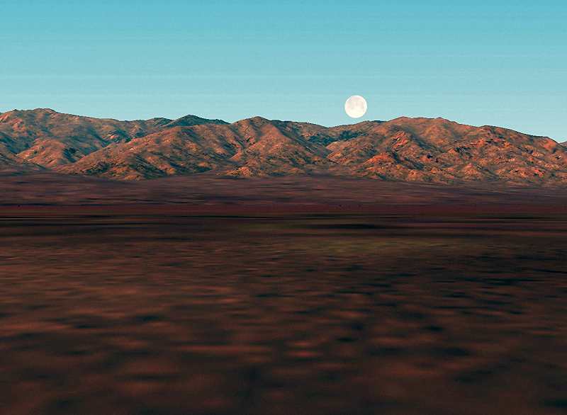 Fs2002 Death Valley California Terrain Mesh A Long, Low Depression Set In Largely Barren A — 1