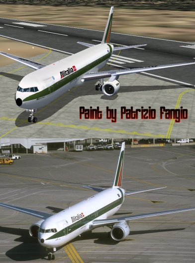 Fs2002 Alitalia Boeing767-300Er I-Deid Marco Polo This B767 Contains The Latest Fs2002 Com — 1