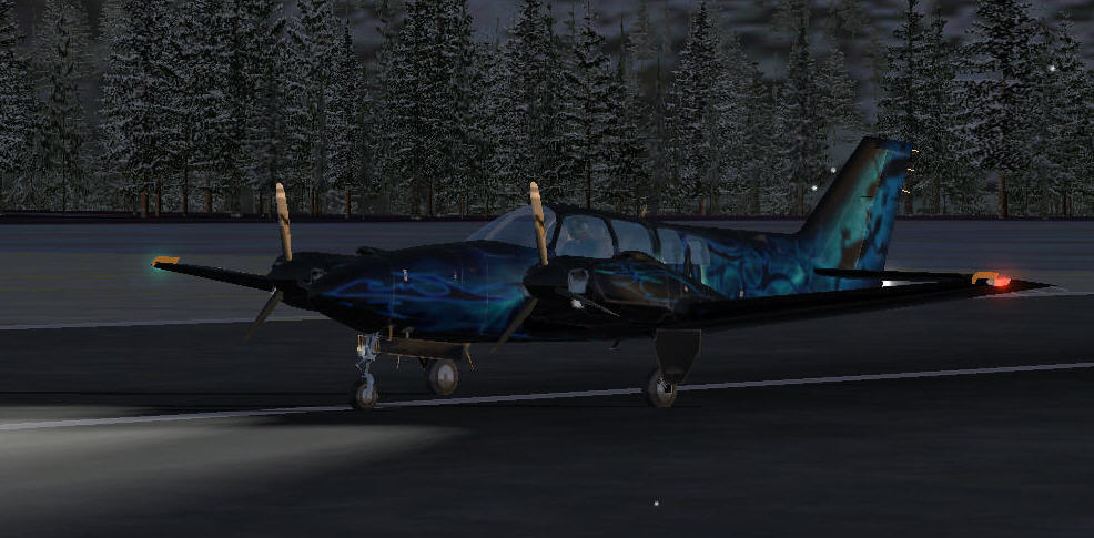 Fs2002 Beech Baron The Blue Salamandre No Added Comments! — 1