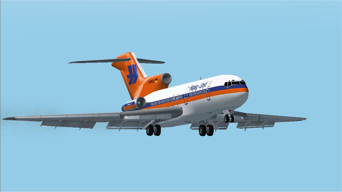 Fs2002 Hapag - Lloyd Boeing 727-89 D-Ahls Original Model By Kevin Trinkle/Gary Carlson, Mo — 1
