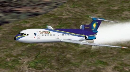Fs02 Hawker Siddeley Trident 2E In Colours Of Inter Mozambique, Easter African Flag 70`S C — 1