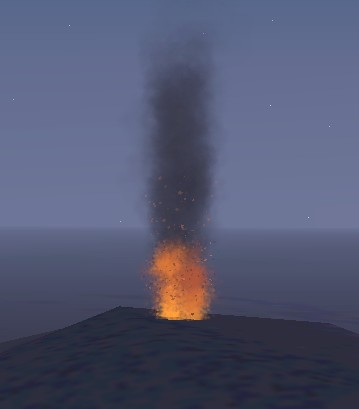 Fs2002 Scenery - Etna Eruption This Little Scenery Lets Appear A Little, Irregular Eruptio — 1