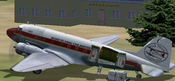 Fs2002 Douglas Dc-3C Freighter Bfu Bush Flying Unlimited Is A Virtual Airline Operating In — 1