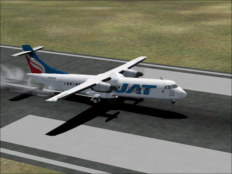 Fs2002 Complete Jat Yugoslav Airlines Atr 72 - 202 Yu-Alm Yugoslav Airlines Operates 3 Of — 1