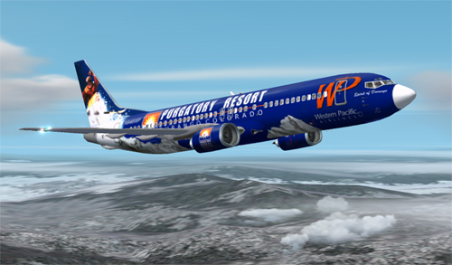 Fs2000 Dreamfleet Pacific Western Airlines 737-400 Text-O-Matic Template In Spirit Of Dura