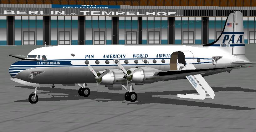 Fs2002 Pan American Douglas Dc-4 Reg