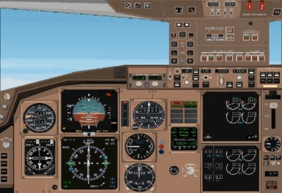 Fs2002 B757/B767 Deluxe Panel V5.0 Features Costum Xml Gauges, And A Tailored Mcp That Can — 1