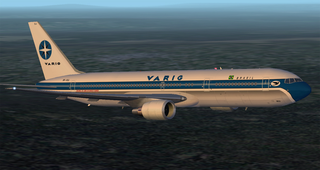 Fs2002 Project Opensky B767-300Er Varig Airlines Fs2K2 Gmax Model,Fully Animated,Dynamic F
