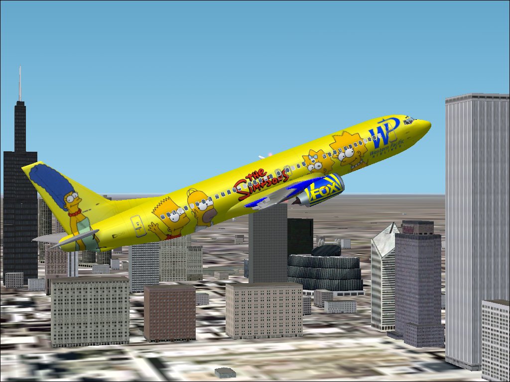Fs2002 Dreamfleet Western Pacific Airlines 737-400 Text-O-Matic Template In The Simpsons L