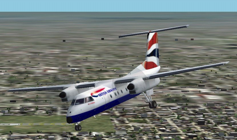 Fs2002 Dash8 With Full Night Textures Originally Ba Fly The Flag Livery In April 2002 Usua — 1