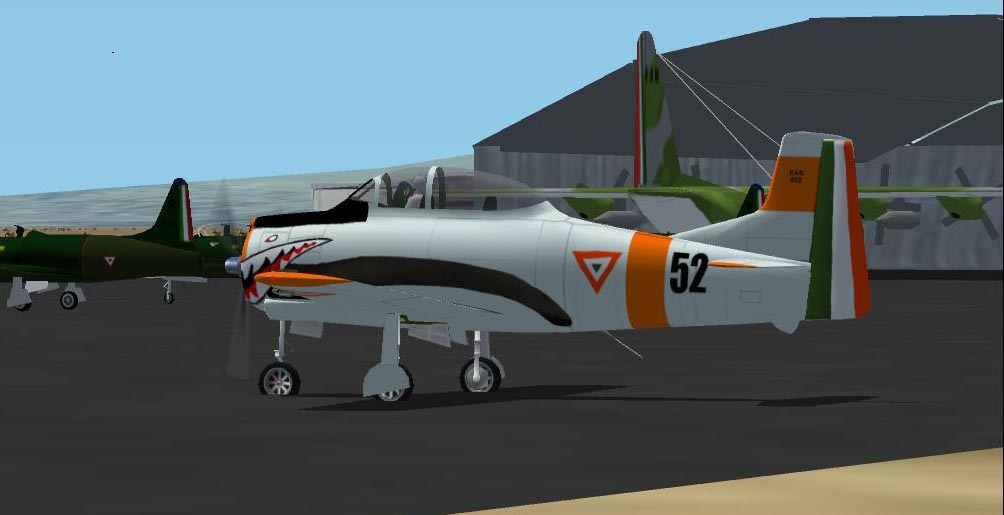 Fs2002 T-28 Mexican Air Force Emet Colors In 1975 This Plane Was Used In The Mexican Air F — 1