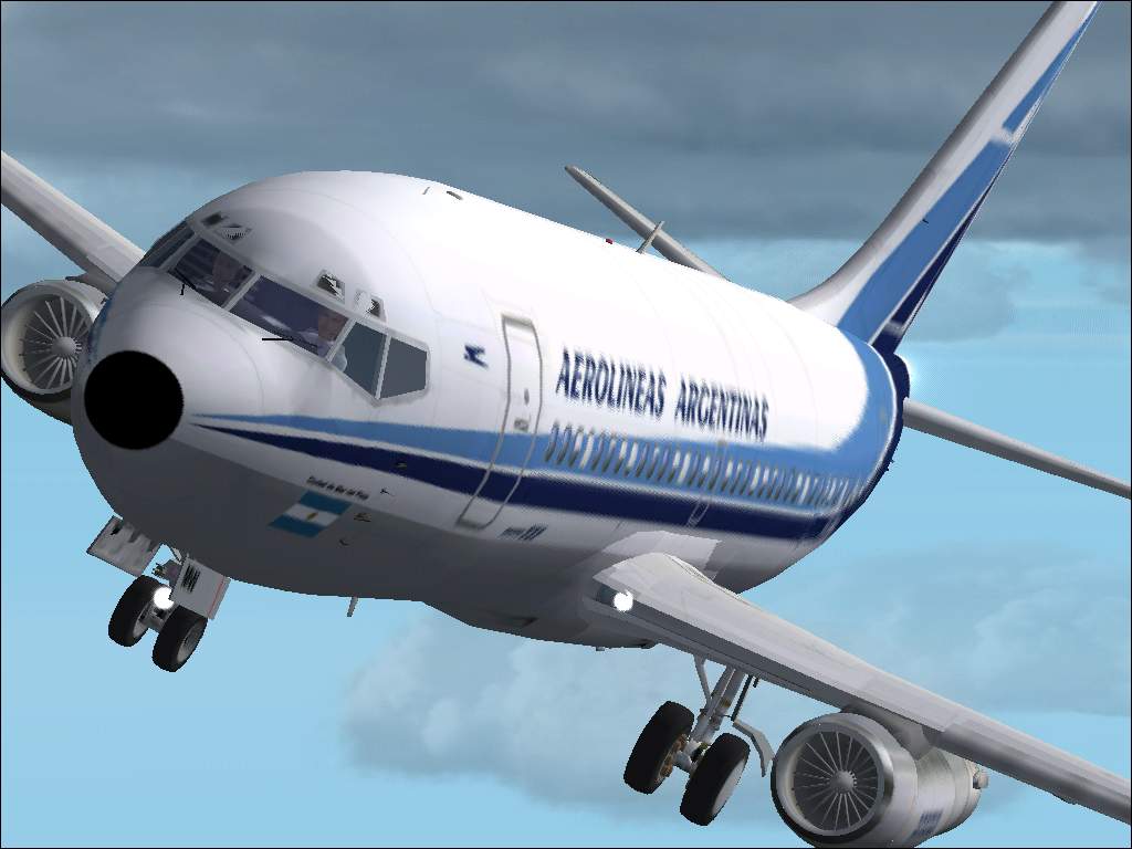 Fs2000 - Fs2002 Boeing 737-287 Aerolineas Argentinas Argentinas Main Airline, Old Paint Sc