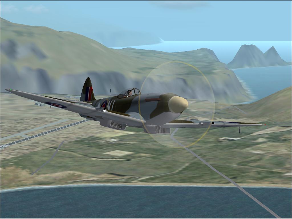Fs2002 Spitfire Mk Xiv (Bubble Canopy, Picturerecce Version) Adapted For Fs2002 From An Or — 1