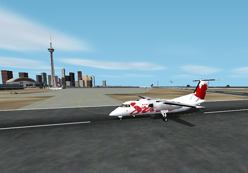Fs2002 Pro Dehavilland Dash8-102 Air Canada Jazz Reg Id:c-Faba A New Brand Name For The Me — 1