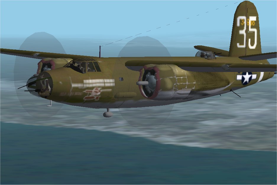 Fs2002 B-26C-15 S/N 41-34938 "Big Bird" Was From The 12Th Air Force, 319Th Bomb Group 438 — 1