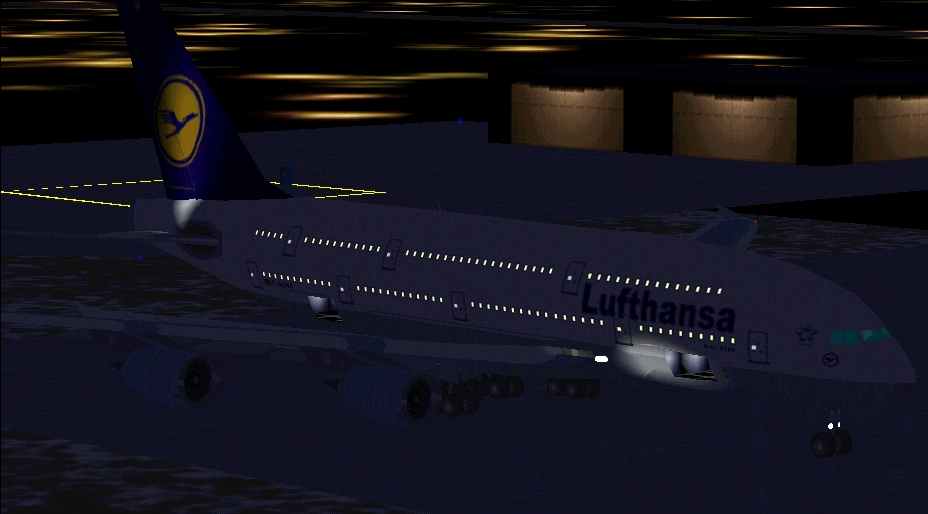 Fs2000 Lufthansa, Airbus A380 (Promx) Futures Cargo/Luggages Bay With Night Textures And O — 1