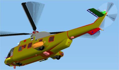 This Is A Fully Repaintable Version Of The Eurocopter As332L2 Helicopter With Animatetd Pa — 1