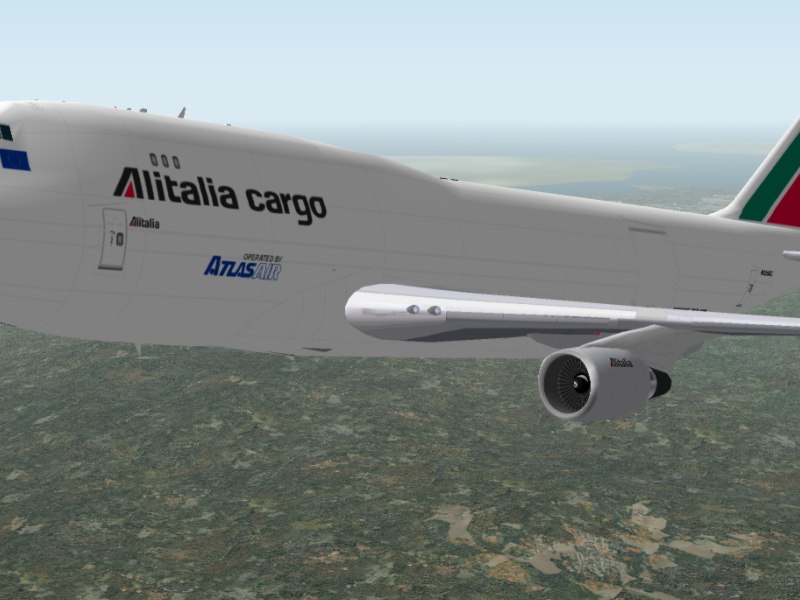 Fs2002 Alitalia Cargo Boeing 747-400, Operated By Atlas Air — 1