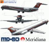 Mcdonnell Douglas Md82 Meridiana I-Smem Textures Repaint By Massimiliano Rega Original Air