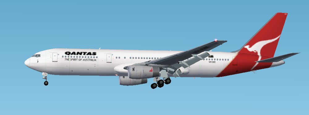 Project Opensky Boeing B767-336Er Qantas For Fs2002 Exclusively Qantas B767-336Er Vh-Zxe — 1