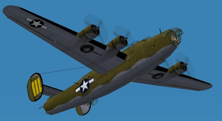 Fs2002 - Consolidated B-24D Liberator This Is The Cfs2 Ai Aircraft, Consolidated B-24D Lib — 1