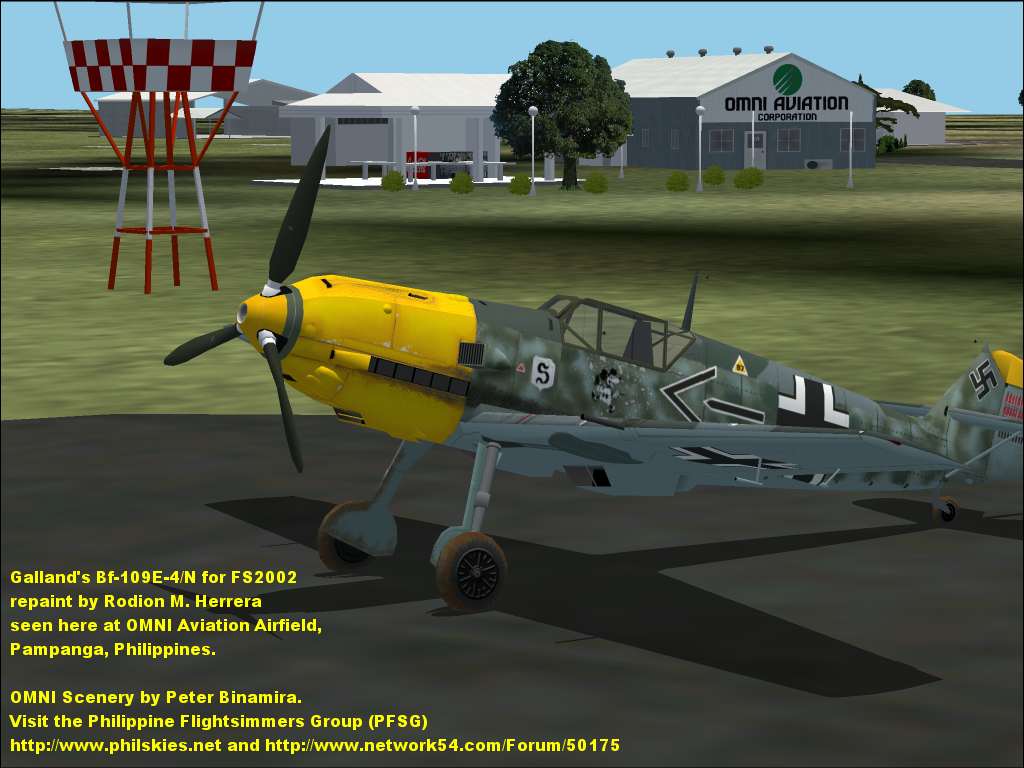Fs2002 Aircraft - Adolf Galland Messerschmitt Bf109E-4/N - This Is Adolf Gallands Messersc — 1