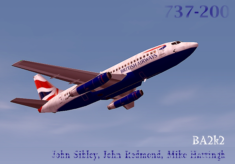 Fs2002 British Airways Boeing 737-200 Flown Until Recently By British Airways, This Aircra — 1