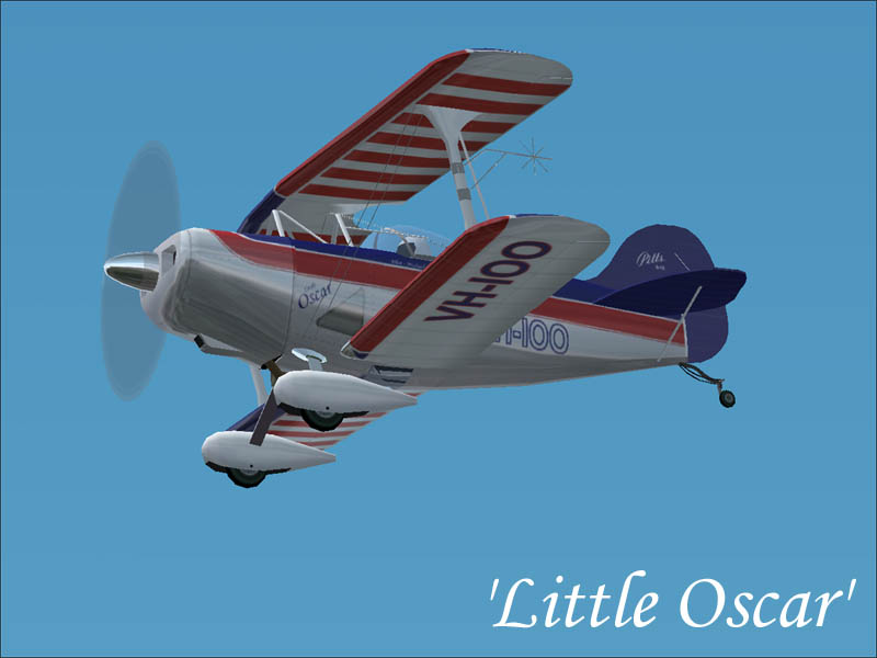 Fs2002 Pitts S-1E Little Oscar The Australian Pitts S1-E Vh-Ioo, Or Little Oscar As Its Af