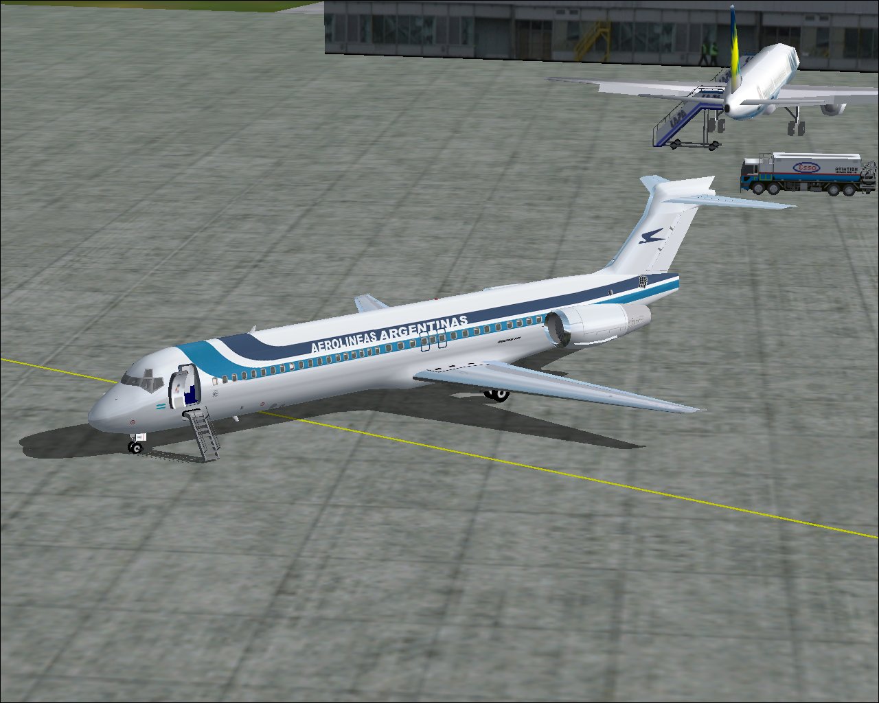Boeing 717-200 For Fs2002 V2 By Nathan Tenney, Fde By Sam Chin
