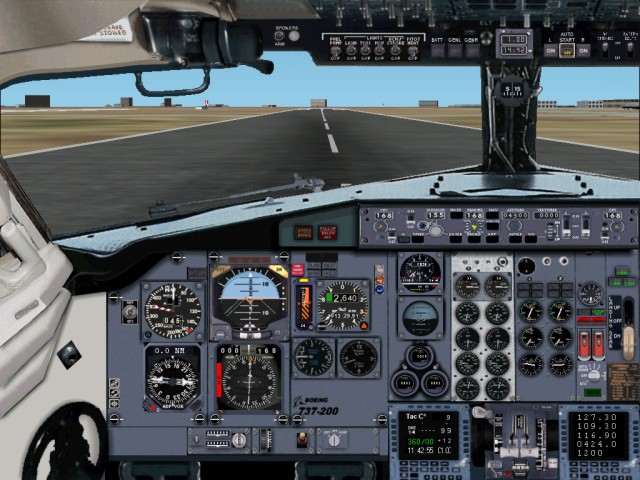 Boeing 737-200 Panel For Fs2002 1024X768 Based On Real Photos From Airliners.net, Panel Hi — 1