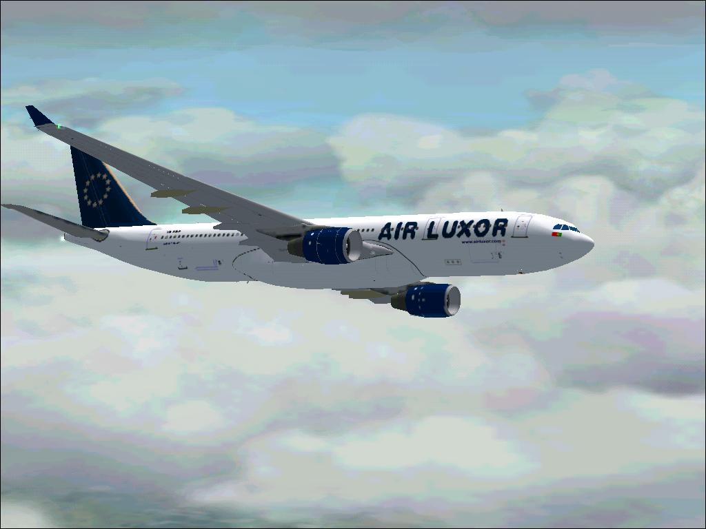Fs2002 Air Luxor Airbus 330-200 Project Opensky Airbus 330-200 Repainted In Air Luxor Colo — 1