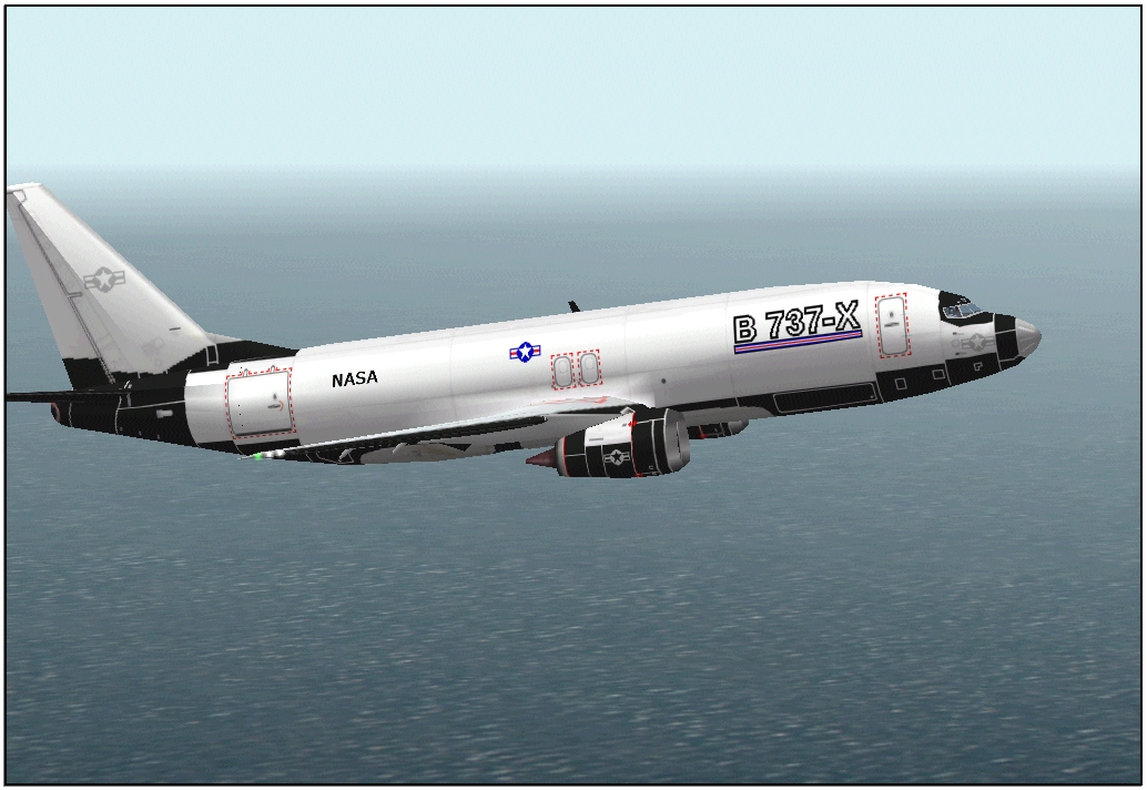 Fs2002/Fs2000 Nasa Prototype B737-X This Is Nasa And Usaf Prototype Supersonic Boeing 737-