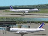 Fs2002 Air France A321 Fspainter Model (Http://Www.fspainter.projectai.com/) In The Air Fr