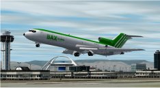 Bax Global Cargo 727-200 For Fs2000/Fs2002 The Model Features All Movable Control Surfaces — 1
